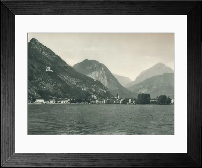 Framed Print : Riva del Garda from Lake Garda, Italy, 1927. Artist: Eugen Poppel