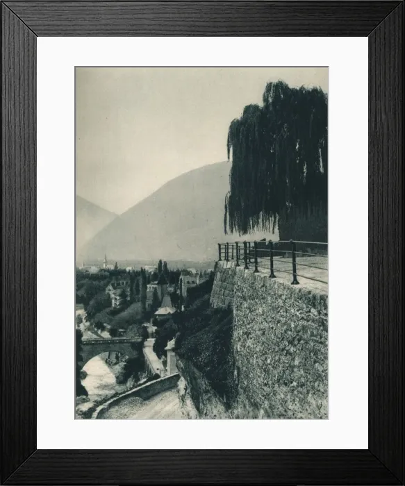 Framed Print : View of the town, Merano, South Tyrol, Italy, 1927. Artist: Eugen Poppel Framed Print : View of the town, Merano, South Tyrol, Italy, 1927. Artist: Eugen Poppel