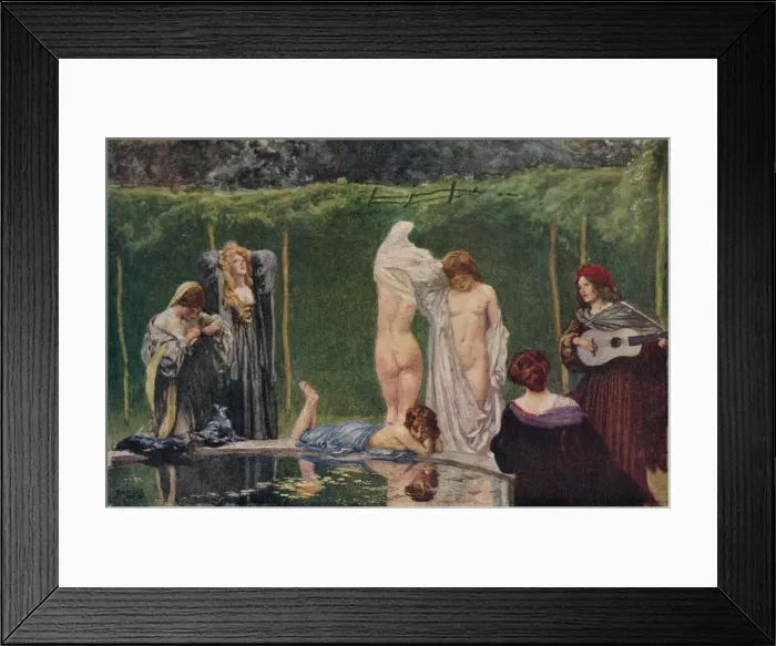 Framed Print : The Pool, 1906, (1918). Artist: Robert Anning Bell Framed Print : The Pool, 1906, (1918). Artist: Robert Anning Bell