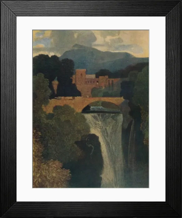 Framed Print : The Waterfall, c1807, (1923). Artist: John Sell Cotman Framed Print : The Waterfall, c1807, (1923). Artist: John Sell Cotman