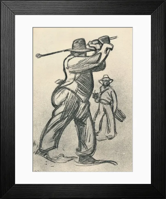 Framed Print : Le Joueur De Golf, c1920, (1923). Artist: Maxime Dethomas Framed Print : Le Joueur De Golf, c1920, (1923). Artist: Maxime Dethomas