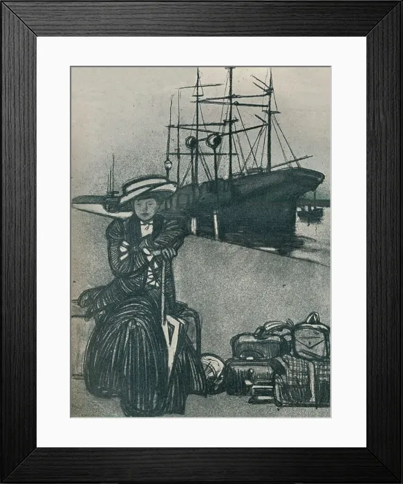 Framed Print : La Voyageuse, c1920, (1923). Artist: Maxime Dethomas Framed Print : La Voyageuse, c1920, (1923). Artist: Maxime Dethomas