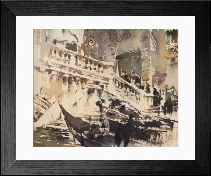 Framed Print : The Rialto, Venice, 1920, (1923). Artist: William Walcot Framed Print : The Rialto, Venice, 1920, (1923). Artist: William Walcot