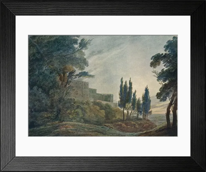 Framed Print : Villa at Frascati, c1780, (1923). Artist: John Robert Cozens Framed Print : Villa at Frascati, c1780, (1923). Artist: John Robert Cozens