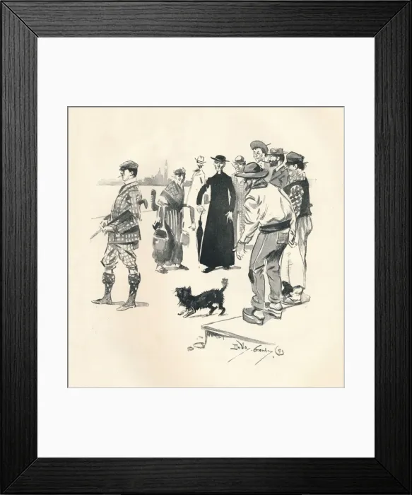 Framed Print : Knickerbockers in Venice, 1893, (1894). Artist: Dudley Hardy Framed Print : Knickerbockers in Venice, 1893, (1894). Artist: Dudley Hardy