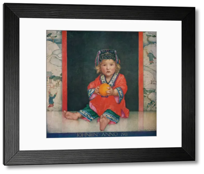 Framed Print : Johneen, son of Mr and Mrs. John Noble, 1911, (1919). Artist: Edward Reginald Frampton Framed Print : Johneen, son of Mr and Mrs. John Noble, 1911, (1919). Artist: Edward Reginald Frampton