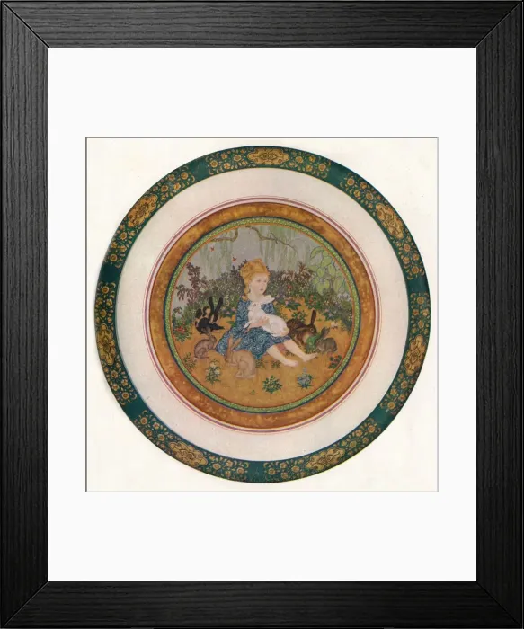 Framed Print : Portrait of Miss Vivian St. George, 1917, (1919). Artist: Edmund Dulac Framed Print : Portrait of Miss Vivian St. George, 1917, (1919). Artist: Edmund Dulac
