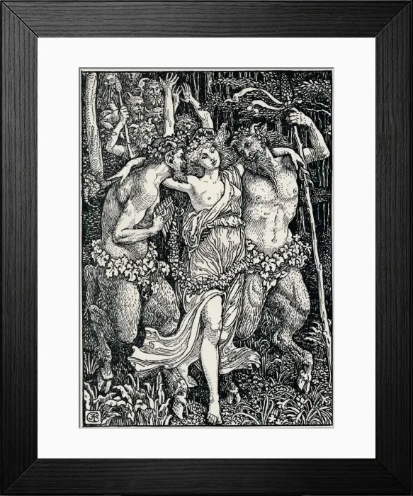 Framed Print : Illustration for the Faerie Queene, c1890, (1897). Artist: Walter Crane Framed Print : Illustration for the Faerie Queene, c1890, (1897). Artist: Walter Crane
