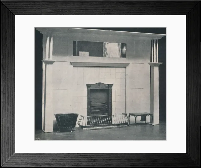 Framed Print : Fireplace, c1895, (1897). Artist: Charles Francis Annesley Voysey Framed Print : Fireplace, c1895, (1897). Artist: Charles Francis Annesley Voysey