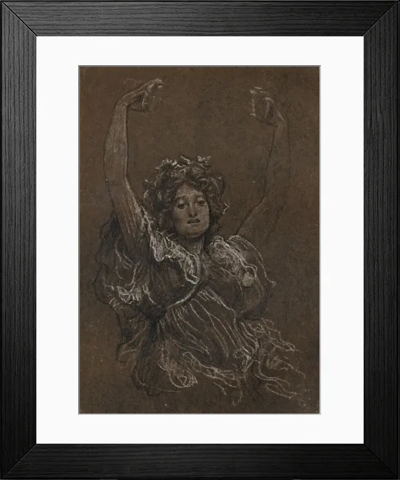 Framed Print : Female Study, c1897, (1897). Artist: Frederic Leighton Framed Print : Female Study, c1897, (1897). Artist: Frederic Leighton