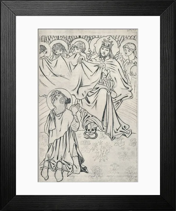 Framed Print : St. Martin in Heaven, (1896). Artist: Ford Madox Brown Framed Print : St. Martin in Heaven, (1896). Artist: Ford Madox Brown