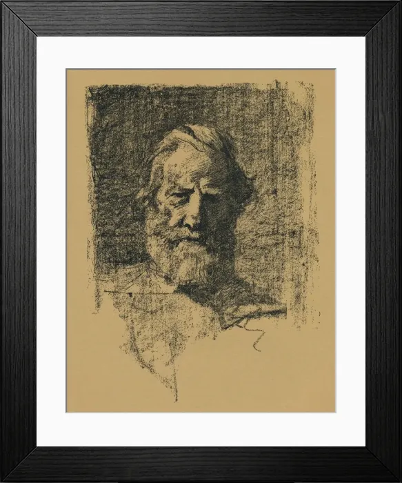 Framed Print : Portrait Sketch, c1895, (1896). Artist: Alfred Hartley Framed Print : Portrait Sketch, c1895, (1896). Artist: Alfred Hartley