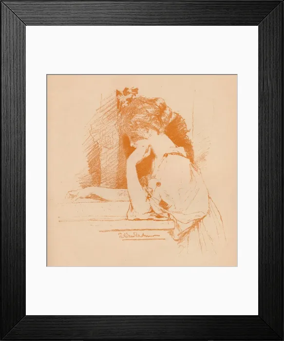 Framed Print : Sketch of A Girl, c1885, (1896). Artist: Sir Lawrence Alma-Tadema Framed Print : Sketch of A Girl, c1885, (1896). Artist: Sir Lawrence Alma-Tadema