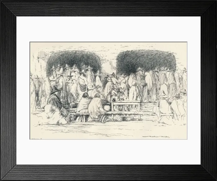 Framed Print : Mid-day at Puebla, c1895, (1896). Artist: Mortimer Luddington Menpes Framed Print : Mid-day at Puebla, c1895, (1896). Artist: Mortimer Luddington Menpes