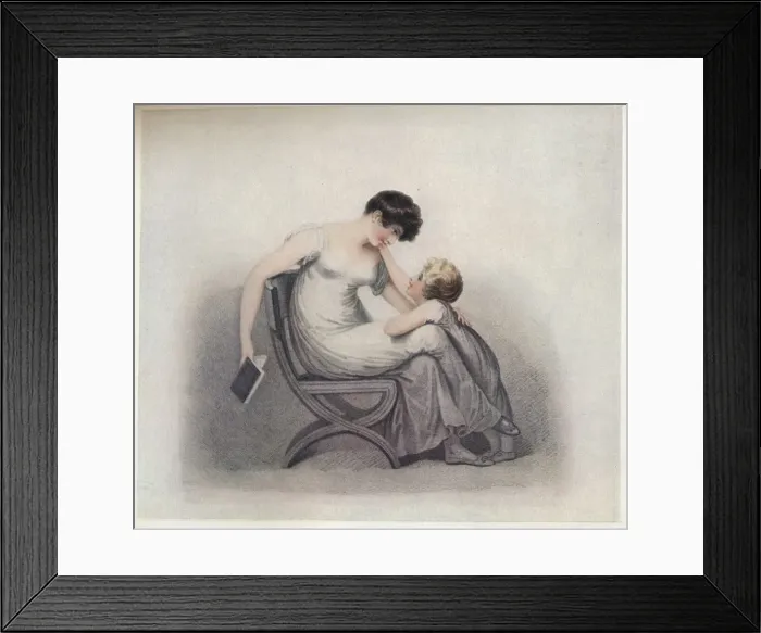 Framed Print : Mamma, Don t Make Me Beg in Vain, Please Read That Pretty Book Again, c1808. Artist: Adam Buck Framed Print : Mamma, Don t Make Me Beg in Vain, Please Read That Pretty Book Again, c1808. Artist: Adam Buck