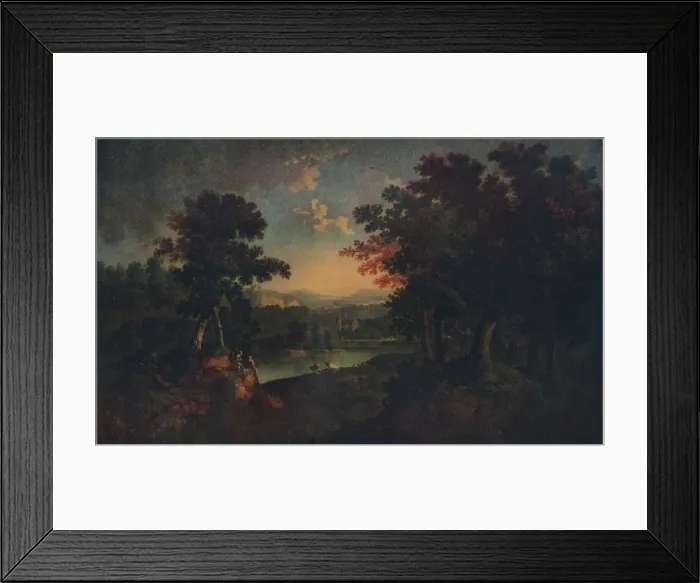 Framed Print : Landscape, c1750. Artist: John Smith Framed Print : Landscape, c1750. Artist: John Smith
