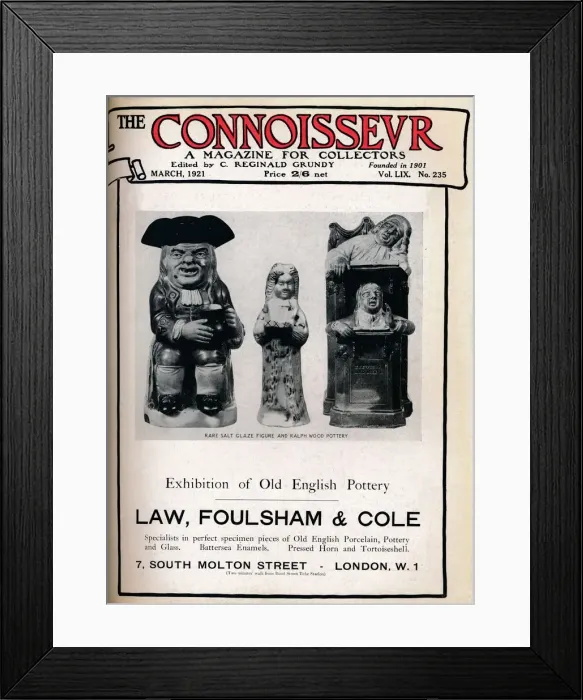Framed Print : Cover of The Connoisseur, March 1921 Framed Print : Cover of The Connoisseur, March 1921