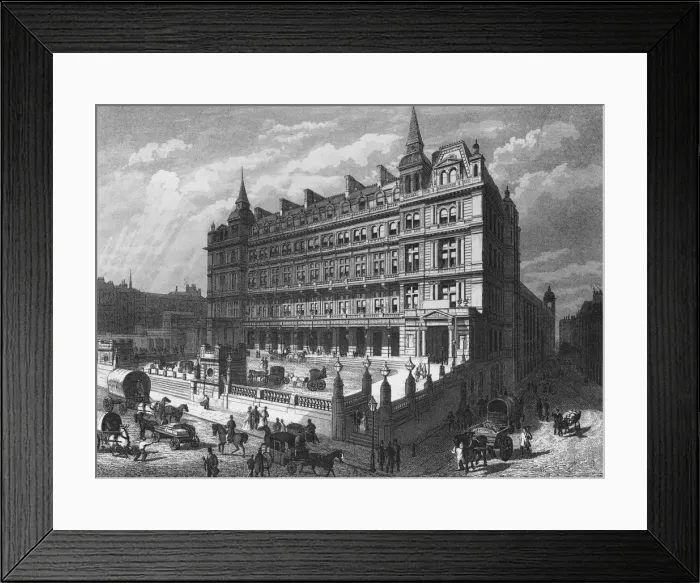 Framed Print : Cannon Street Railway Station, City of London, c1870 (1878) Framed Print : Cannon Street Railway Station, City of London, c1870 (1878)
