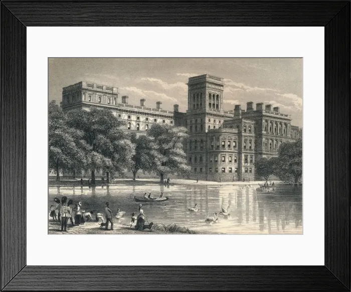 Framed Print : The Foreign Office, Westminster, London, c1850 (1878) Framed Print : The Foreign Office, Westminster, London, c1850 (1878)