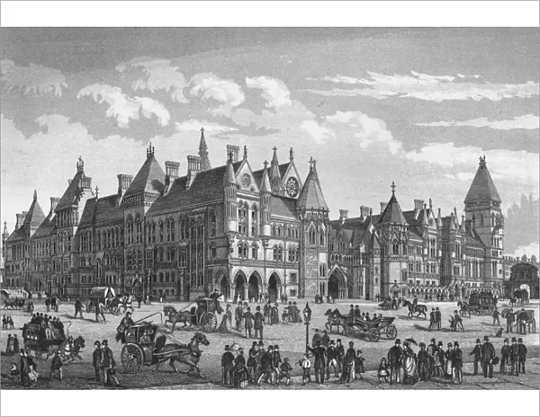 The New Law Courts, Westminster, London, c1878 (1878)