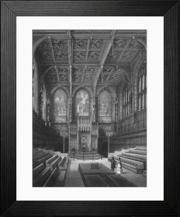 Framed Print : Interior of the House of Lords, Palace of Westminster, London c1878 (1878) Framed Print : Interior of the House of Lords, Palace of Westminster, London c1878 (1878)