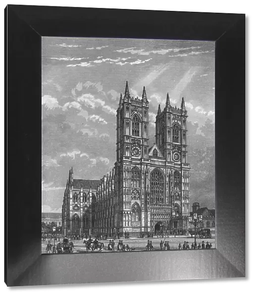 West front of Westminster Abbey, London, c1860 (1878)