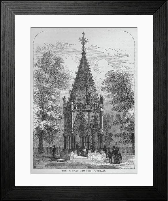 Framed Print : The Buxton Drinking Fountain, Westminster, London, c1870 (1878) Framed Print : The Buxton Drinking Fountain, Westminster, London, c1870 (1878)