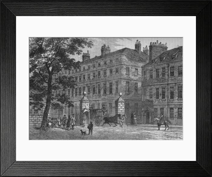 Framed Print : Storeys Gate, St Jamess Park, Westminster, London, c1820 (1878) Framed Print : Storeys Gate, St Jamess Park, Westminster, London, c1820 (1878)