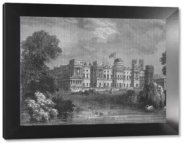 Garden front of Buckingham Palace, Westminster, London, c1875 (1878)