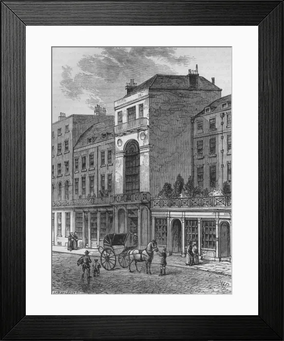 Framed Print : The Thatched House Tavern, Westminster, London, c1870 (1878). Artist: J Greenaway Framed Print : The Thatched House Tavern, Westminster, London, c1870 (1878). Artist: J Greenaway