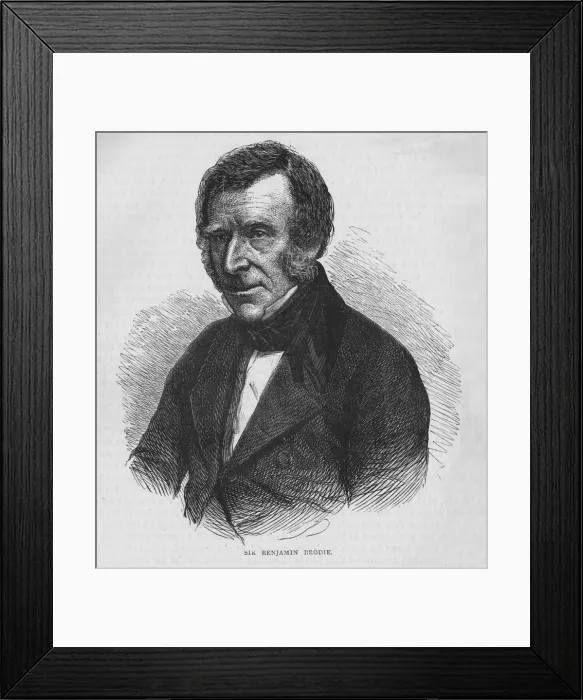 Framed Print : Sir Benjamin Brodie, English doctor, c1860 (1878) Framed Print : Sir Benjamin Brodie, English doctor, c1860 (1878)