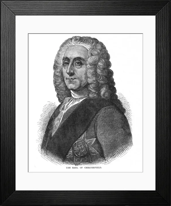 Framed Print : The Earl of Chesterfield, c1800 (1878) Framed Print : The Earl of Chesterfield, c1800 (1878)