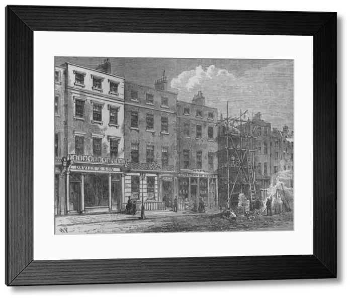 Framed Print : Wigmore Street, Westminster, London, 1820 (1878). Artist: Thomas Hosmer Shepherd Framed Print : Wigmore Street, Westminster, London, 1820 (1878). Artist: Thomas Hosmer Shepherd