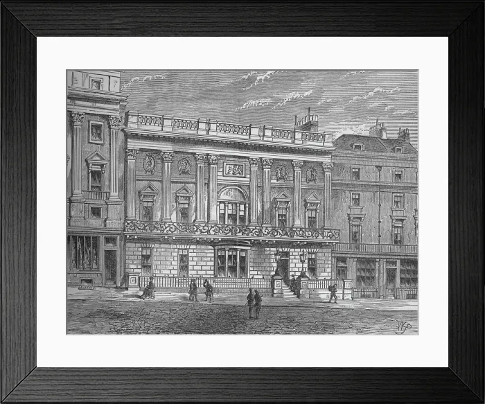 Framed Print : Whites Club, Westminster, London, c1875 (1878) Framed Print : Whites Club, Westminster, London, c1875 (1878)
