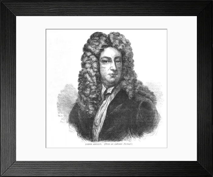 Framed Print : Joseph Addison, English writer and politician, c1870 (1878) Framed Print : Joseph Addison, English writer and politician, c1870 (1878)