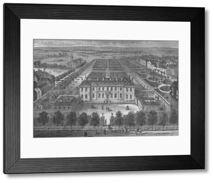 Framed Print : Burlington House, Westminster, London, in about 1700, c1875 (1878) Framed Print : Burlington House, Westminster, London, in about 1700, c1875 (1878)