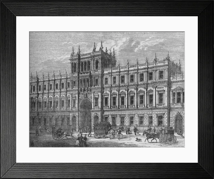 Framed Print : Burlington House, Westminster, London, 1875 (1878) Framed Print : Burlington House, Westminster, London, 1875 (1878)