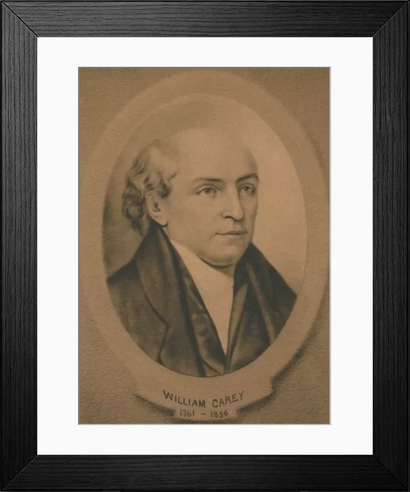 Framed Print : William Carey (1761-1834), British missionary and Baptist minister, c1910 Framed Print : William Carey (1761-1834), British missionary and Baptist minister, c1910