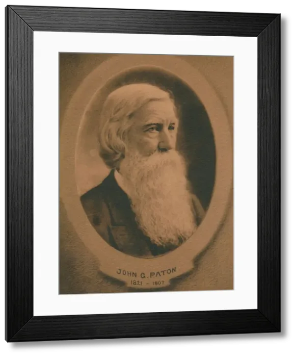 Framed Print : John Gibson Paton (1824-1907), Scottish born Protestant missionary, c1910s Framed Print : John Gibson Paton (1824-1907), Scottish born Protestant missionary, c1910s