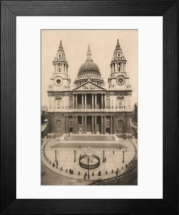 Framed Print : London, St. Pauls Cathedral, 1924, (c1900-1930) Framed Print : London, St. Pauls Cathedral, 1924, (c1900-1930)