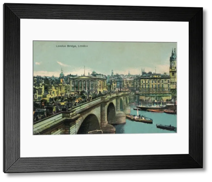 Framed Print : London Bridge, London, c1910, (c1900-1930) Framed Print : London Bridge, London, c1910, (c1900-1930)