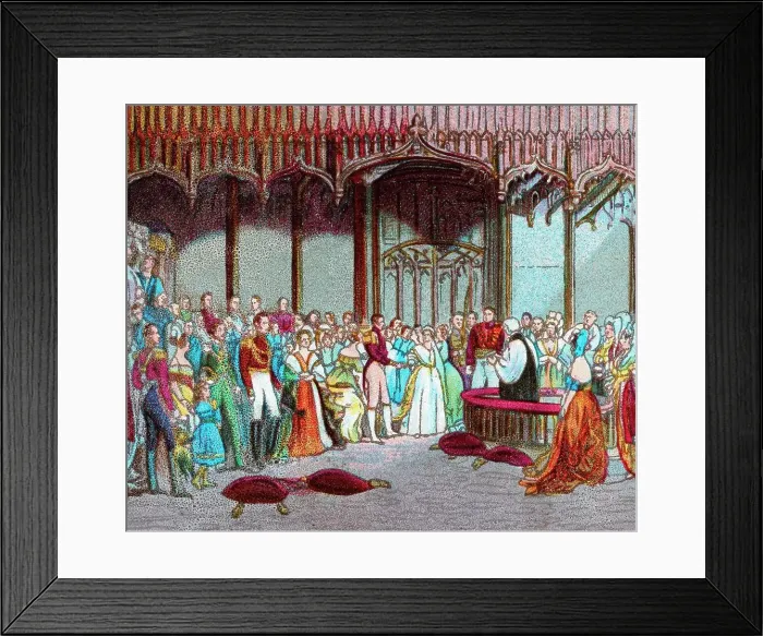 Framed Print : The Marriage of Queen Victoria, 10th February 1840, c1902 Framed Print : The Marriage of Queen Victoria, 10th February 1840, c1902