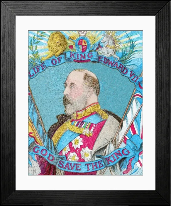 Framed Print : Life of King Edward VII: God Save the King, c1902 Framed Print : Life of King Edward VII: God Save the King, c1902