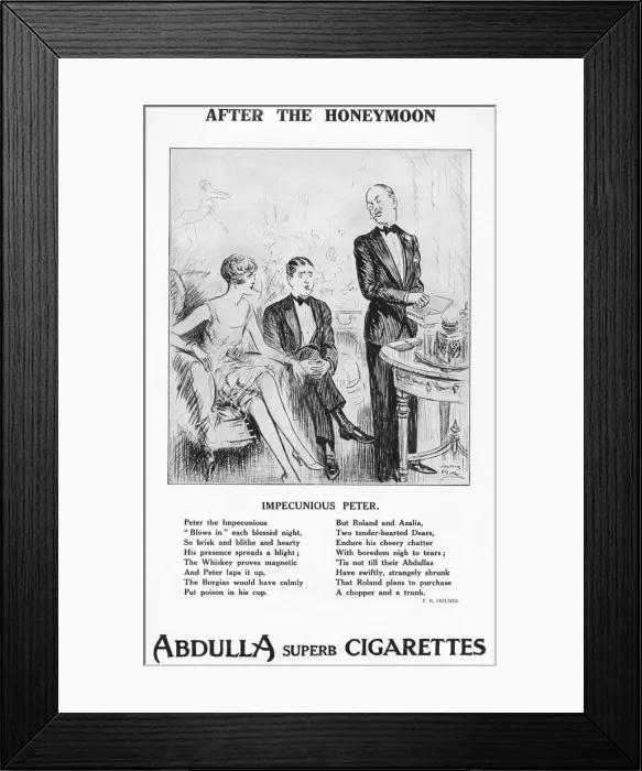 Framed Print : After the Honeymoon - Impecunious Peter, 1927 Framed Print : After the Honeymoon - Impecunious Peter, 1927