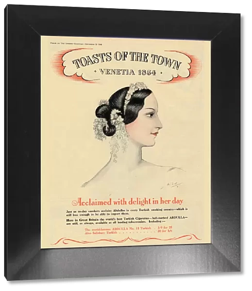 Acclaimed with delight in her day, Toasts of the Town - Venetia 1854, 1940