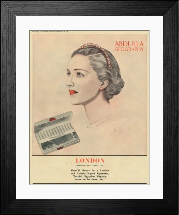 Framed Print : Abdulla Geography - London, 1941 Framed Print : Abdulla Geography - London, 1941