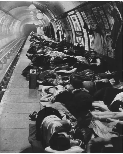 Those who went to shelters began a new kind of night-life, 11th November, 1940, 1942
