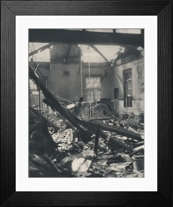 Framed Print : Belfast: Childrens Ward. The enemys attack was directed against the whole life of the people Framed Print : Belfast: Childrens Ward. The enemys attack was directed against the whole life of the people