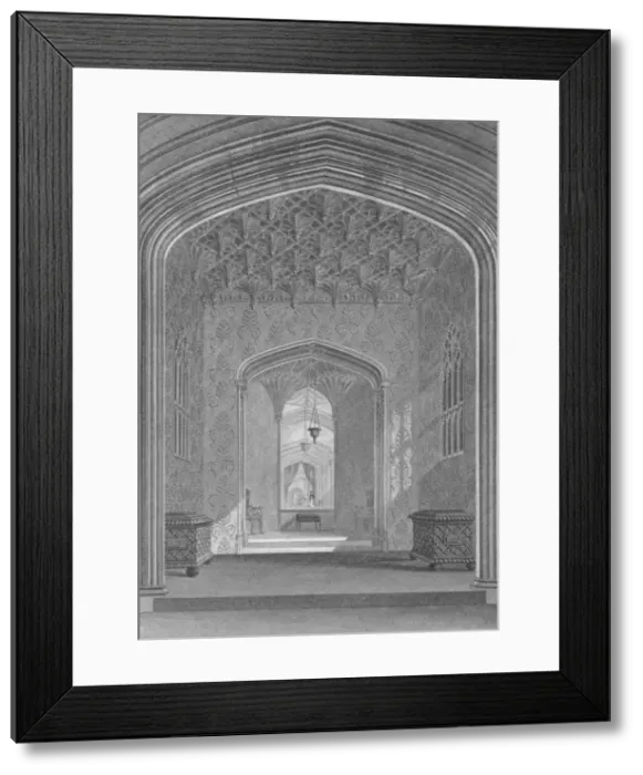 Framed Print : Fonthill Abbey, The Oratory, 1824. Artist: William Deeble