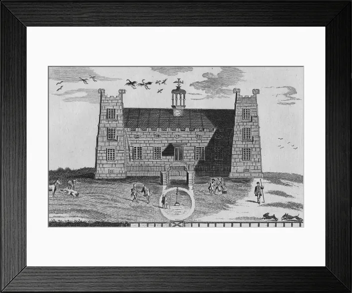 Framed Print : The West Prospect of Lumley-Castle, c1767 Framed Print : The West Prospect of Lumley-Castle, c1767